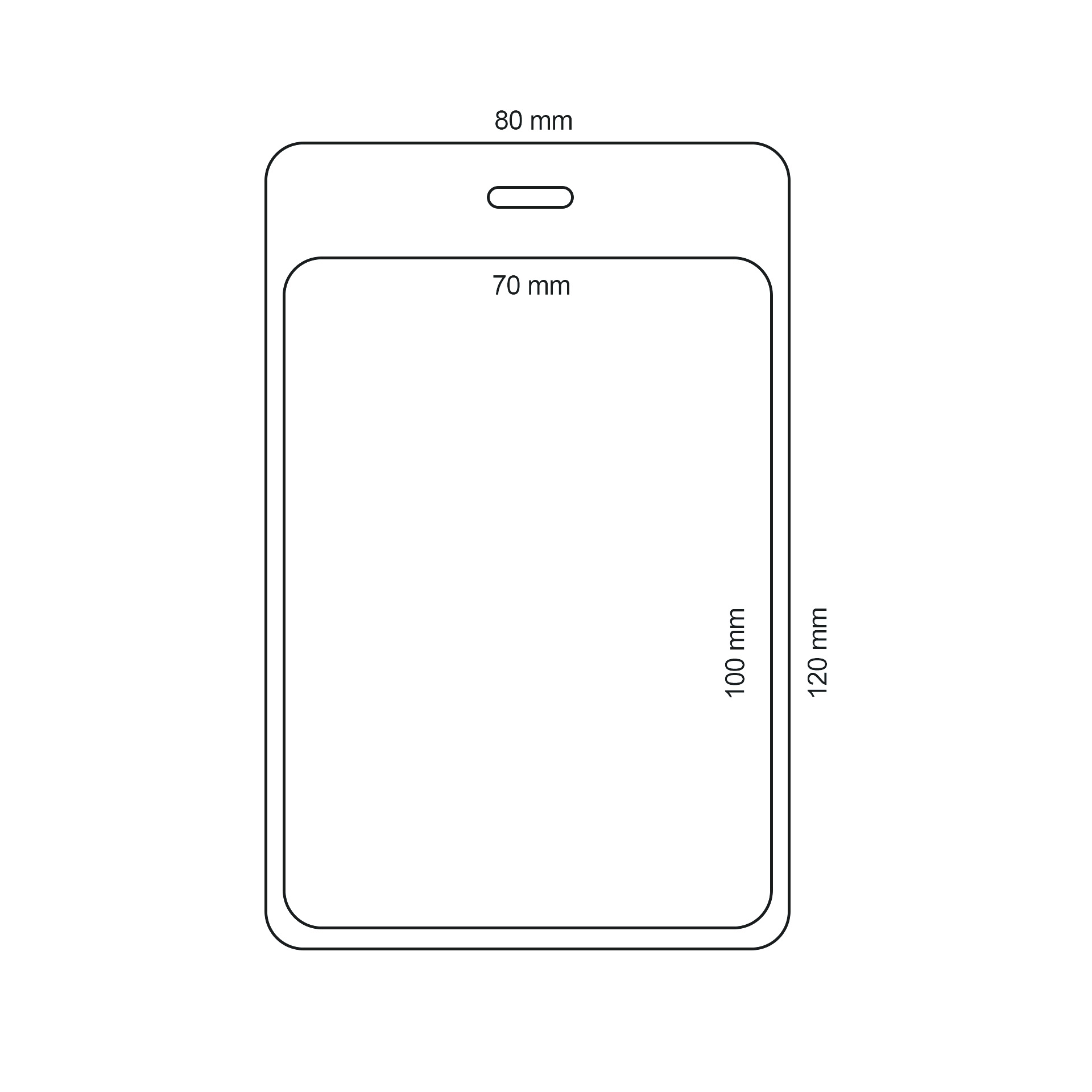 Tourpass  80x120 mm - 4/4 farbig