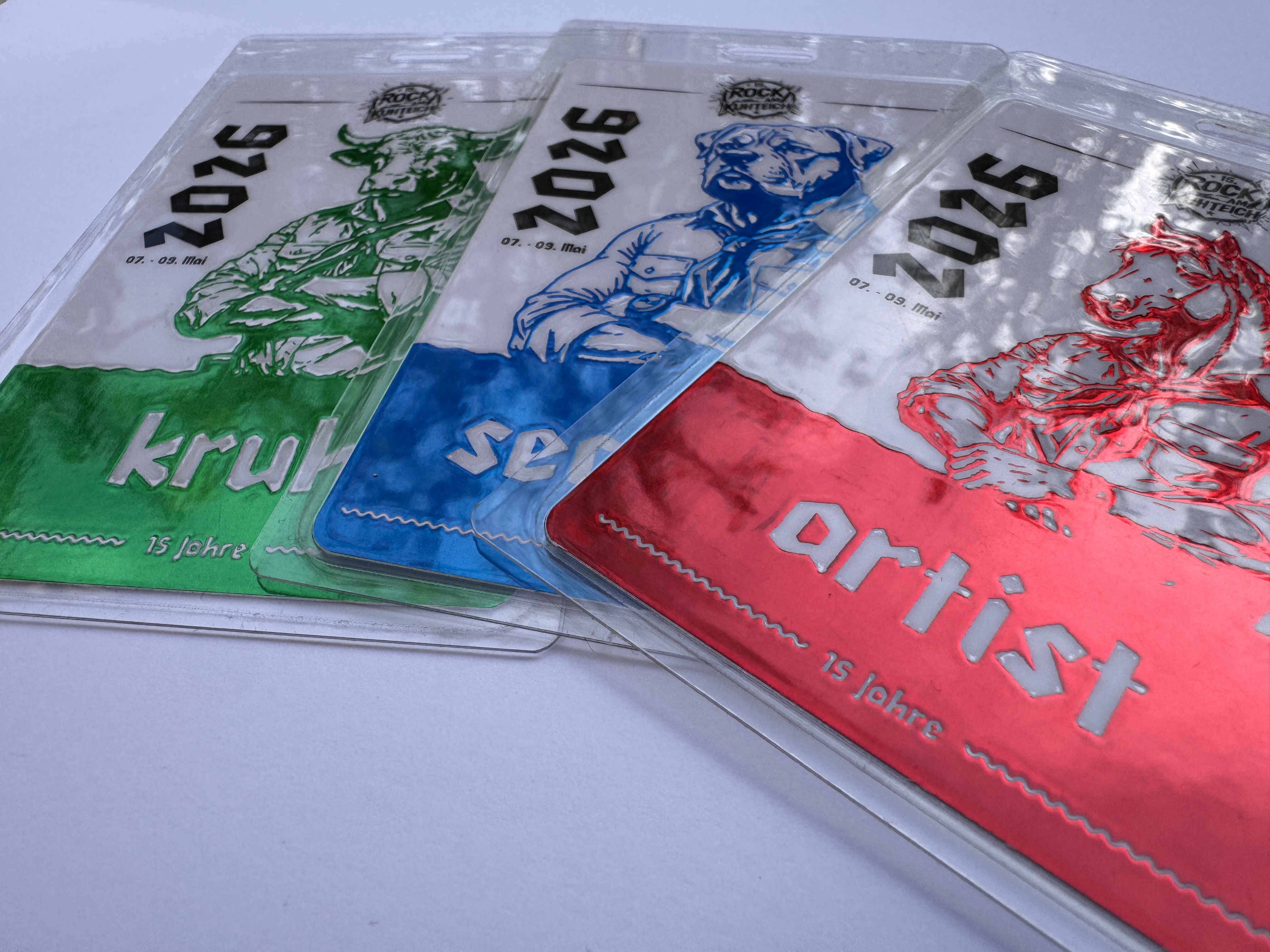 Tourpass  75x125mm - 4/4 farbig,  partieller Effektlack